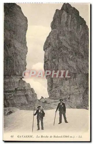 Ansichtskarte AK Gavarnie La Breche de Roland (alpinisme alpiniste)