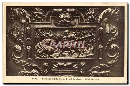 Cartes postales Auch Basilique Sainte marie Detail du choeur Saint Georges