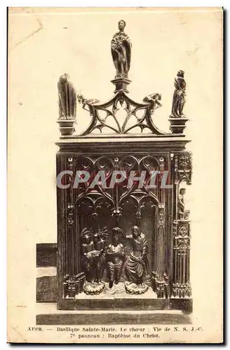Cartes postales Auch Basilique Sainte marie Le choeur Vie de NS Bapteme du christ