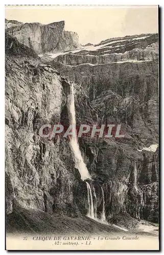 Ansichtskarte AK Gavarnie Le cirque La grande cascade