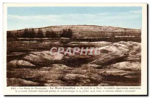 Ansichtskarte AK les Monts de Champagne Mont Cornillet (militaria)