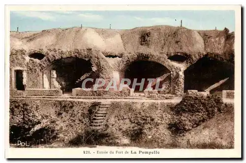 Cartes postales Entree du fort de la Pompelle (militaria)