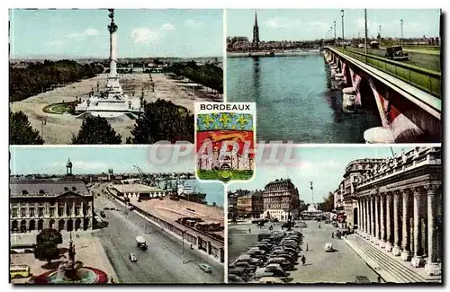 Bordeaux Cartes postales moderne Place des Quinconces Pont sur la Garonne place de la Bourse Les quais Place de la Comed