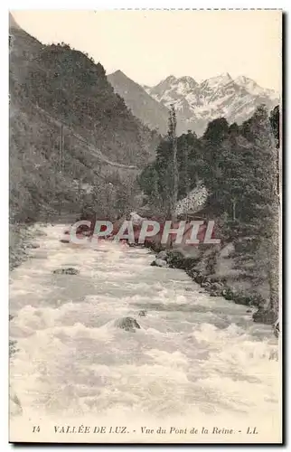 Vallee de Luz - Vue du Pont de la Reine Ansichtskarte AK