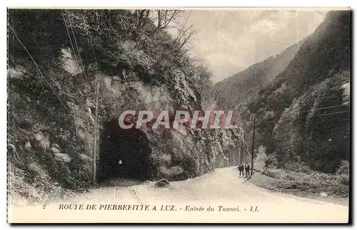 Route de Pierrefitte a Luz - Entree du Tunnel Cartes postales