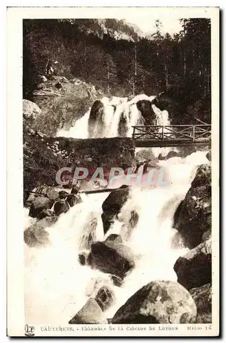 Cauterets - Ensemble de la Cascade de Lutour Ansichtskarte AK