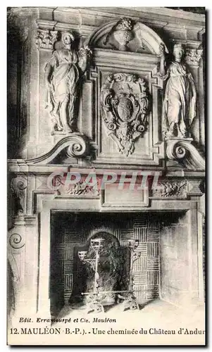 Mauleon - Une Cheminee du Chateau D'Andur Cartes postales