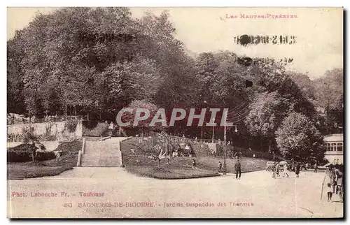 Bagneres de Bigorre - Jardins Suspendus Ansichtskarte AK