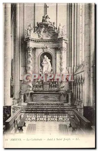 Amiens - La Cathedrale -Autel a Saint Joseph - Ansichtskarte AK