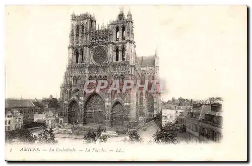 Amiens - La Cathedrale - la Facade - Cartes postales