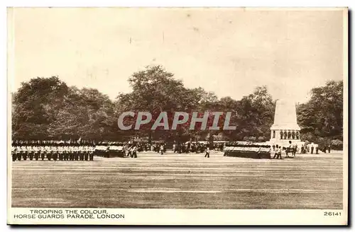 Angleterre - England - London - Trooping the Guards - Horse Guards Parade - Ansichtskarte AK