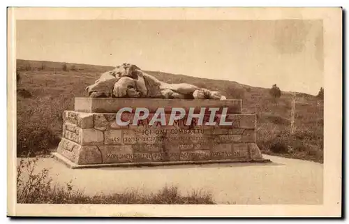 Verdun - Lion - Monument de la Chapelle Ste Fine - Eleve par l'assaocaition de la 120 Division en