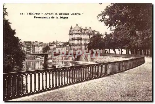 Verdun - Avant la Grande Guerre Promenade de la Digue - Ansichtskarte AK