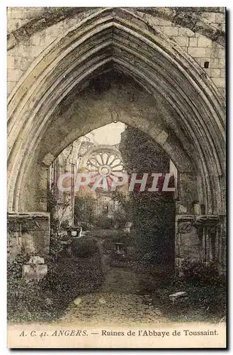 Angers - Ruines de l&#39Abbaye de Toussaint - Ansichtskarte AK