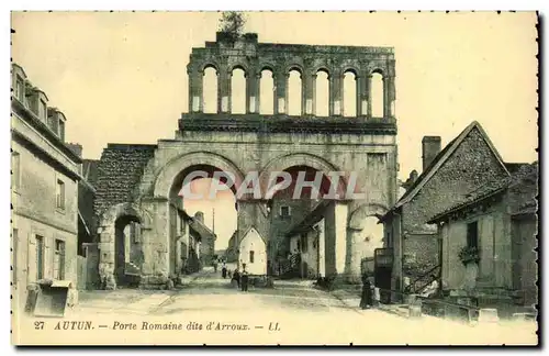 Autun - Porte Romaine dite d&#39Arroux - Ansichtskarte AK