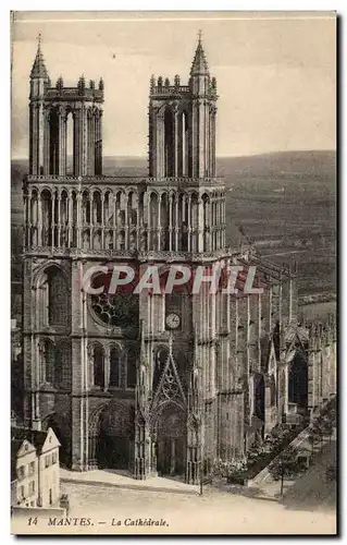 Mantes Cartes postales La cathedrale