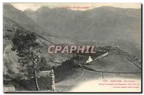 Bareges Cartes postales St Justin But de promenade des Baigneurs Tres belle vue