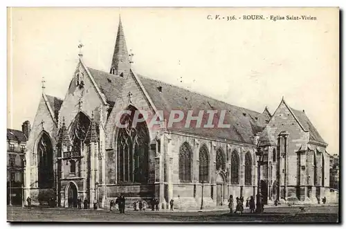 Rouen Cartes postales Eglise Saint Vivien