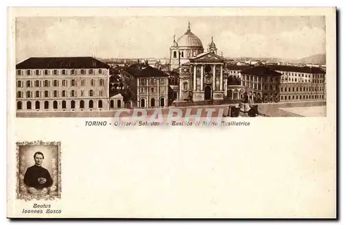 italie italie Torino Turin Ansichtskarte AK Oratorio Satasioano e Basilica di maria Ausiliatrice (Beatus Ioannes