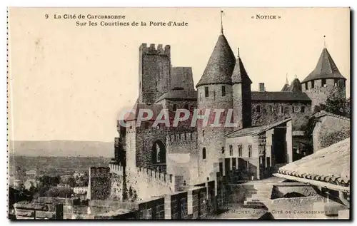 CArcassonne Cartes postales Sur les courtines de la port d'aude