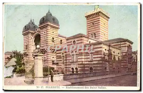 Biarritz Cartes postales Etablissement des Bains salins