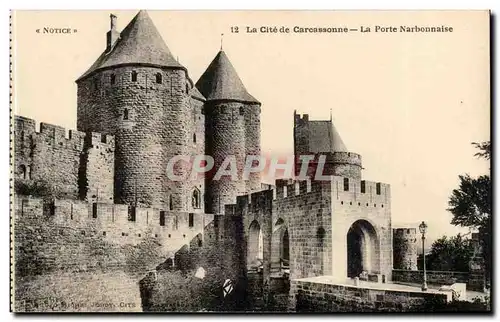 Cite de CArcassonne Cartes postales La porte Narbonnaise