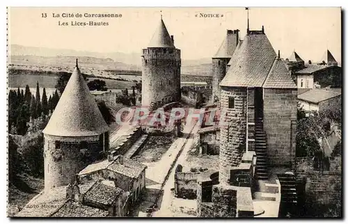 Cite de CArcassonne Cartes postales Les lices hautes