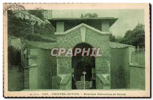 Chatel Guyon Cartes postales Sources Germaine et Deval