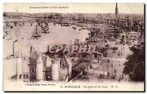 Bordeaux Cartes postales Vue generale des quais