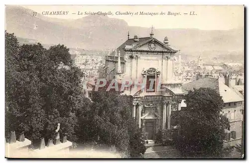 Chambery Ansichtskarte AK La sainte chapelle Chambery et montagnes des Bauges