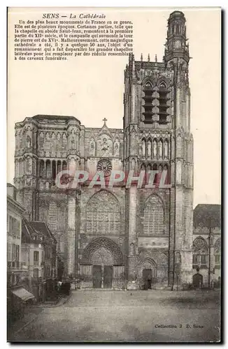 Sens Cartes postales La cathedrale