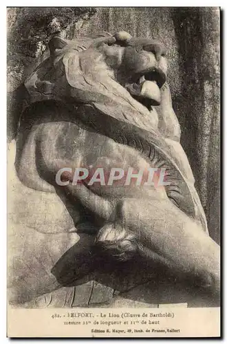 Belfort Cartes postales Le lion (Bartholdi)