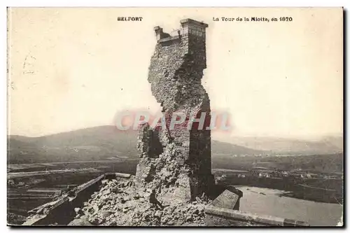 Belfort Cartes postales La tour de la Miotte en 1870