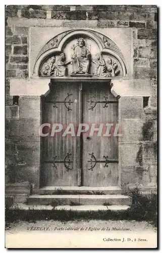 Vezelay Cartes postales Porte laterale de l&#39eglise de la Madeleine