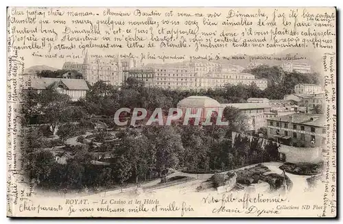 Royat Cartes postales Le casino et les hotels