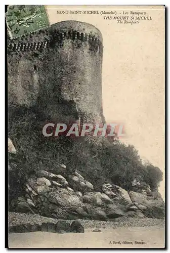 Mont Saint Michel Cartes postales les remparts