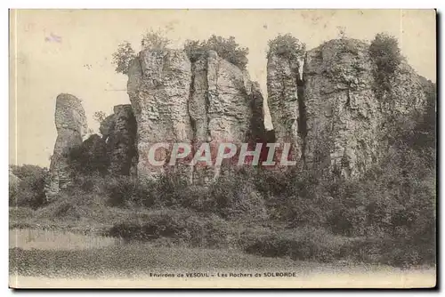 Environs de VEsoul Ansichtskarte AK les rochers de Solborde