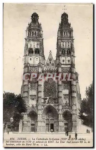 Tours Cartes postales La cathedrale St Gatien