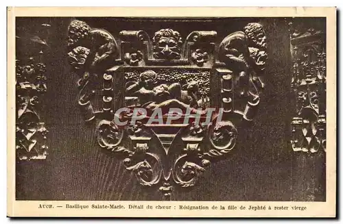 Auch Cartes postales Basilique Sainte Marie Detail du choeur Resignation de la fille de Jephte a rester vierge