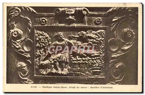 Auch Cartes postales Basilique Sainte Marie Detail du choeur SAcrifice d&#39Abraham