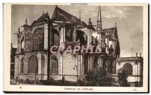 Montargis Cartes postales L&#39abside de l&#39eglise