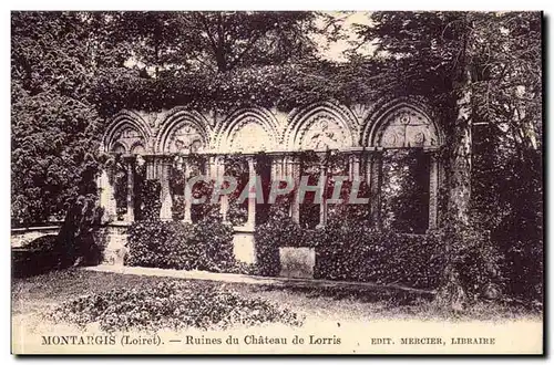 Montargis Ansichtskarte AK Ruines du chateau de Lorris