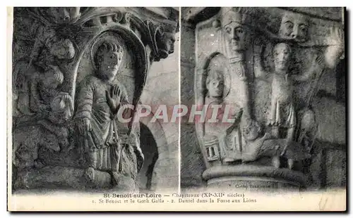 Saint Benoit surn Loire Ansichtskarte AK Chapiteaux St Benoit et le Goth Galla DAniel dans la fosse aux lions