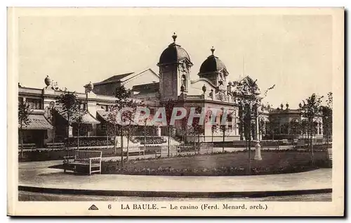 la Baule Cartes postales Le casino (Menard)