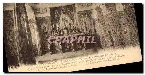 Chambord Cartes postales Le cahetau L&#39oratoire de Francois 1er