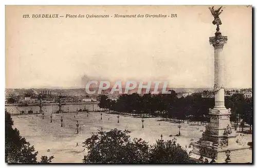 Bordeaux Ansichtskarte AK place des Quinconces Monument des Girondins