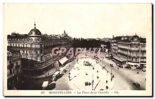 Montpellier - La Place de la Comedie - Cartes postales