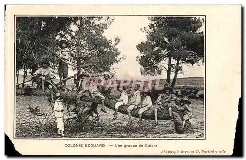 Fantaisie - Enfants - Colonie Edouard - Une Grappe de Colons - Cartes postales