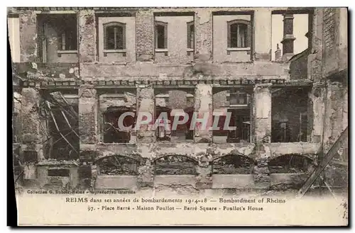 Reims - dans ses annees de bombardement 1914 - 1918 - Cartes postales