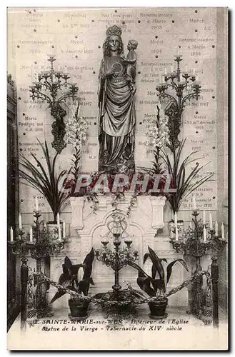Sainte Marie Sur Mer - Interieur de l&#39Eglise - Statue de la Vierge - Tabernacle - Cartes postales